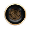 Coffret Bol Chantant Noir Gravure Om Diamètre 12 cm
