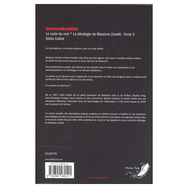 Immondanités Tome 3 - Tétralogie Massimo Zanetti