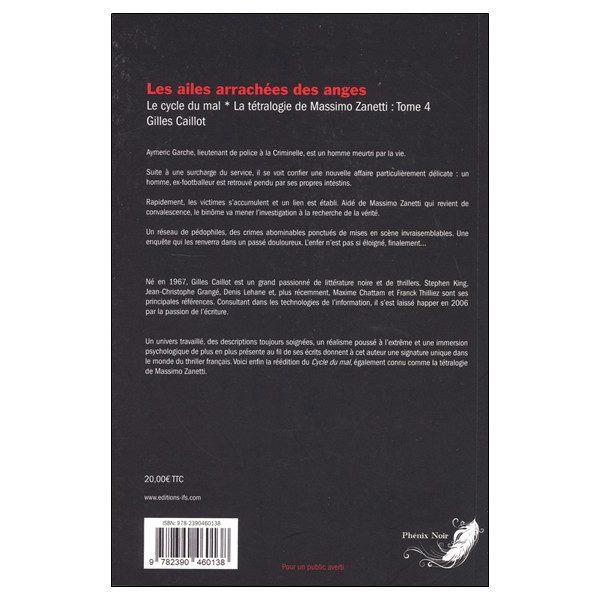 Les ailes arrachées des anges Tome 4 - Tétralogie Massimo Zanetti