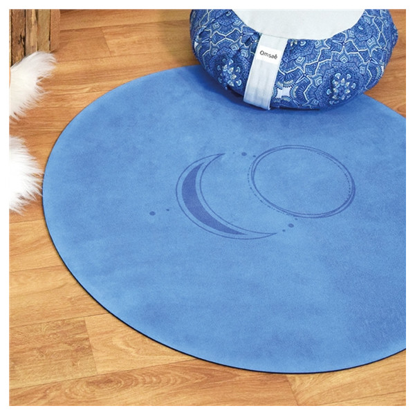 Tapis de Méditation Rond Bleu
