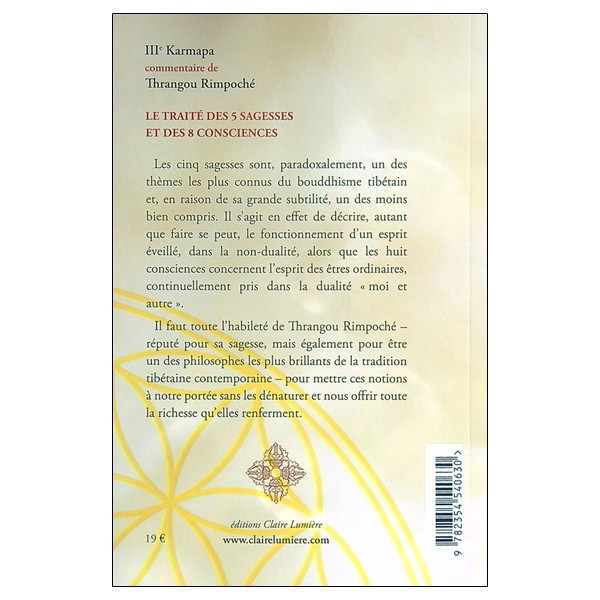 Le traité des 5 Sagesses et des 8 consciences