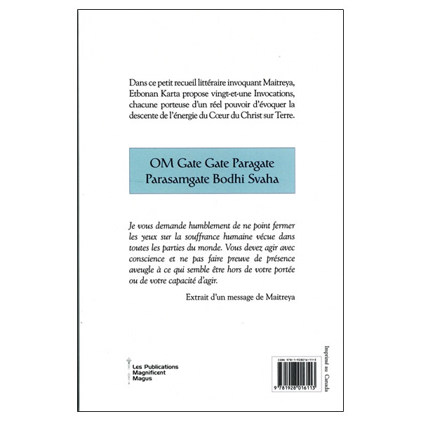 O.M. Tathagata Maitreya le Christ - Invocations d'Ame et de Coeur-Polarisé