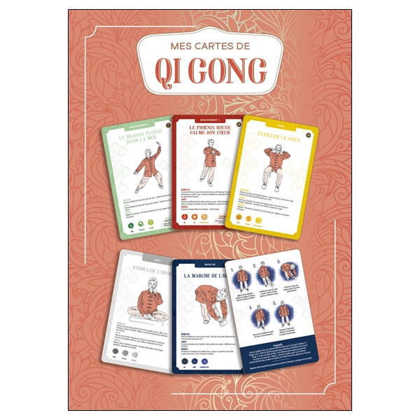 Mes cartes de qi gong - Coffret - 75 cartes illustrées pour découvrir le Qi Gong et préserver sa santé