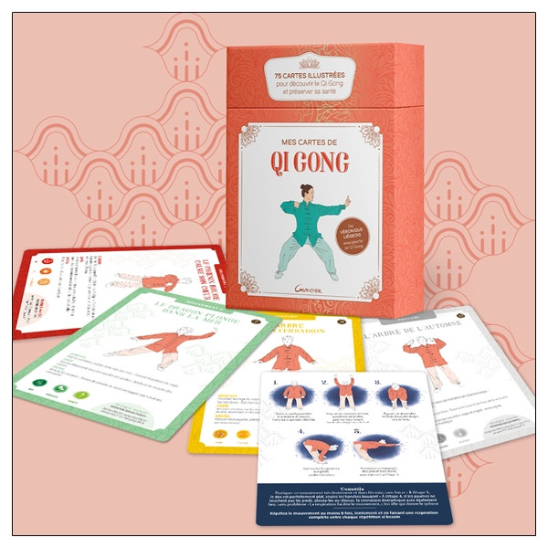 Mes cartes de qi gong - Coffret - 75 cartes illustrées pour découvrir le Qi Gong et préserver sa santé