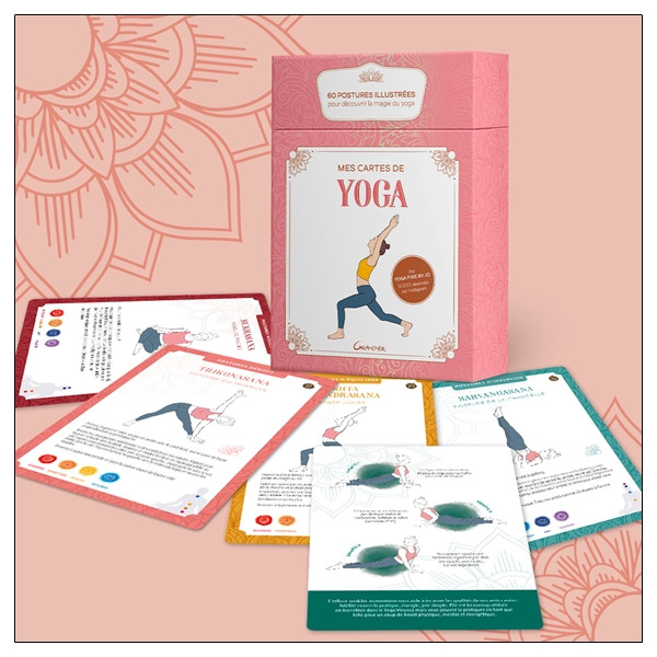 Mes cartes de yoga - Coffret - 60 postures illustrées pour découvrir la magie du yoga
