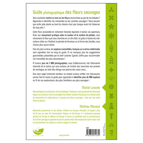 Guide photographique des fleurs sauvages - 960 plantes de France à identifier par la couleur et la forme