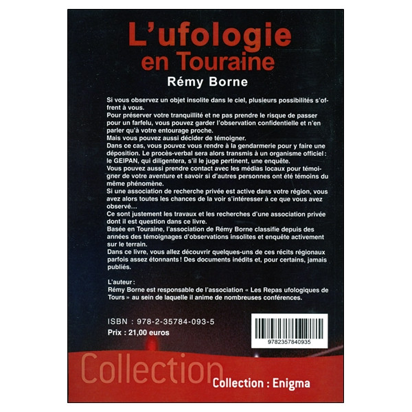 L'ufologie en Touraine - Catalogue des observations d'Ovnis