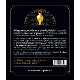 Le Pendule - Coffret - Le livre d'initiation & le pendule goutte doré
