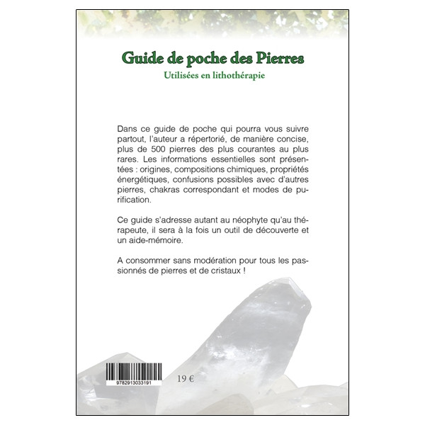 Guide de poche des Pierres - Utilisées en lithothérapie