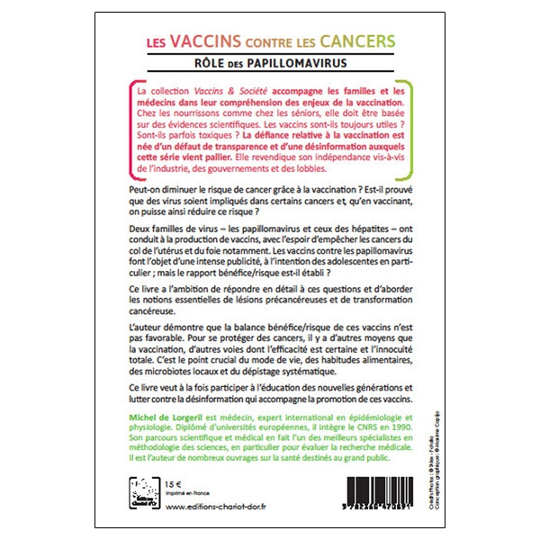 Les vaccins contre les cancers - Rôle des papillomavirus dans les cancers du col de l'utérus, de l'oesophage et ORL