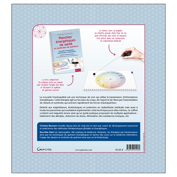 Planches énergétiques de santé & symboles de guérison - Coffret - Le livre avec des cadrans diagnostiques pour thérapeutes ou en