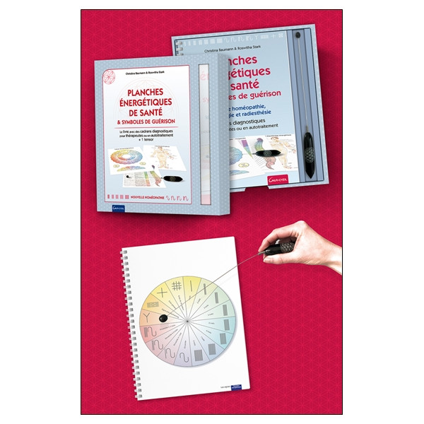 Planches énergétiques de santé & symboles de guérison - Coffret - Le livre avec des cadrans diagnostiques pour thérapeutes ou en