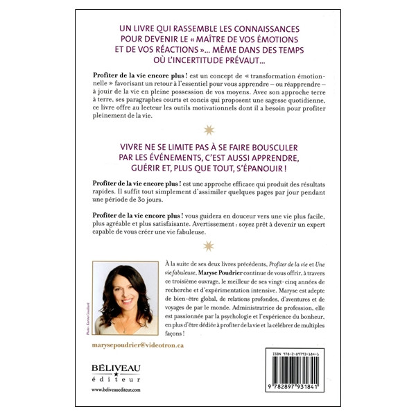 Profiter de la vie encore plus ! Une transformation émotionnelle - 30 jours pour devenir maître de ses émotions