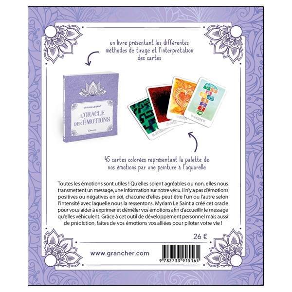 L'Oracle des émotions - Le livre + 45 cartes - Coffret