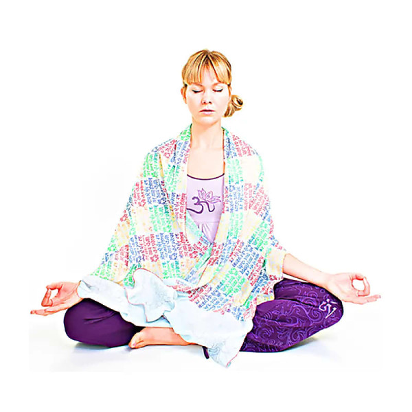Châle de Méditation Gayatri Mantra -- 210x65 cm