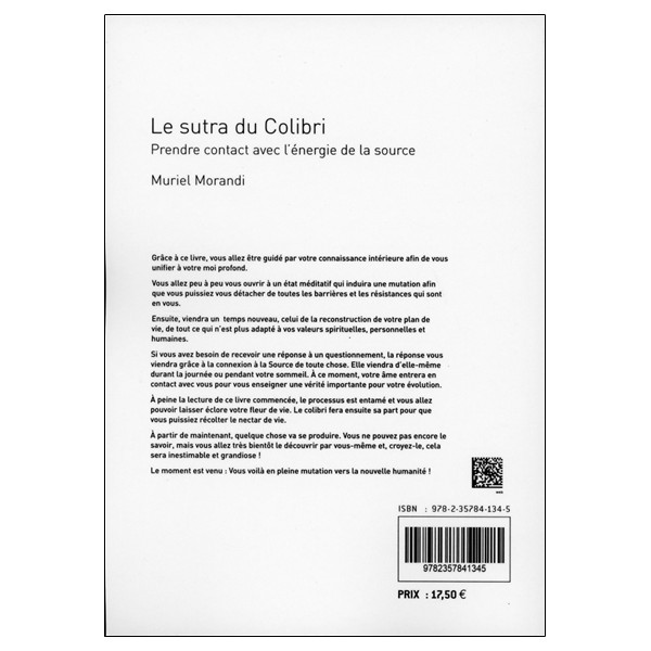 Le sutra du Colibri - Prendre contact avec l'énergie de la source