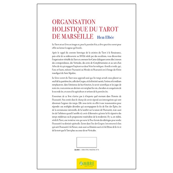 Organisation holistique du tarot de Marseille
