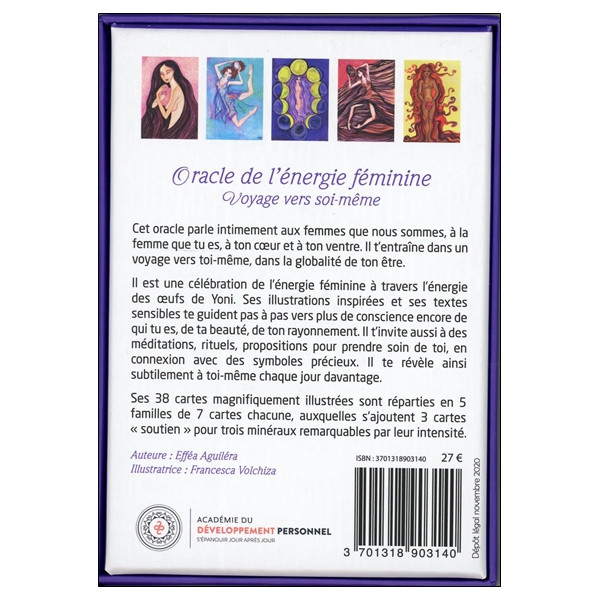 Oracle de l'énergie féminine - Voyage vers soi-même - Coffret