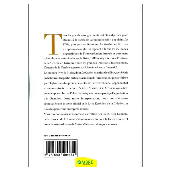 Le livre essénien de la création