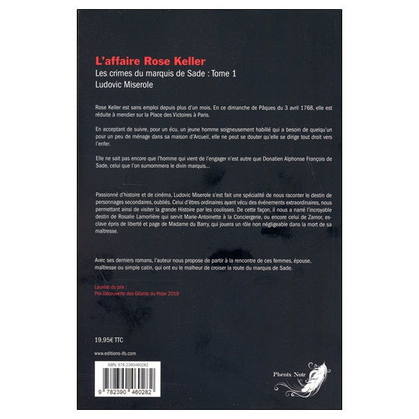 L'affaire Rose Keller Tome 1 - Les crimes du marquis de Sade