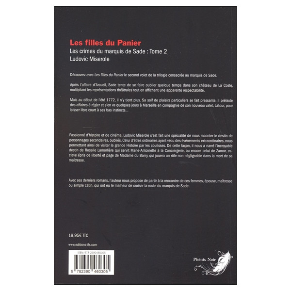 Les filles du panier Tome 2 - Les crimes du marquis de Sade