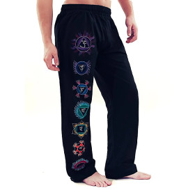 Pantalon de Yoga Chakra homme - noir S/M --307g