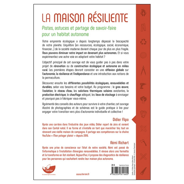 La maison résiliente - Pistes, astuces et partage de savoir-faire pour un habitat autonome