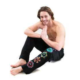 Pantalon de Yoga Chakra homme - noir M/L --307g