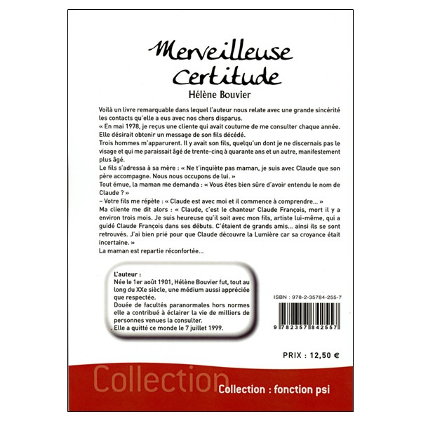 Merveilleuse certitude