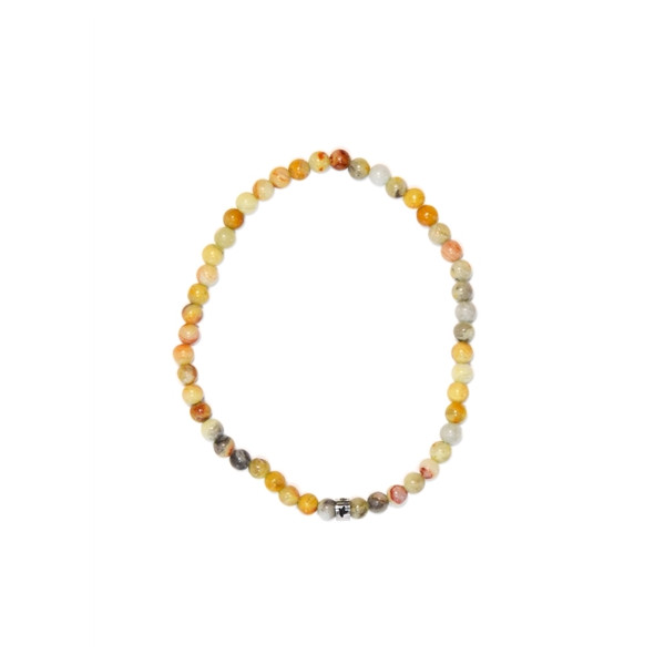 Bracelet Agate Crazy Lace Perles rondes 4 mm