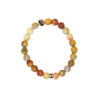 Bracelet Agate Crazy Lace Perles Rondes 8 mm