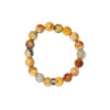 Bracelet Agate Crazy Lace Perles rondes 10 mm