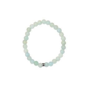 Bracelet Amazonite Perles rondes 6 mm