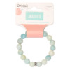Bracelet Amazonite Perles rondes 10 mm