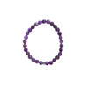 Bracelet Améthyste Perles rondes 6 mm
