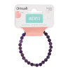 Bracelet Améthyste Perles rondes 6 mm