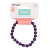 Bracelet Améthyste Perles rondes 8 mm