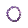 Bracelet Améthyste Perles rondes 12 mm