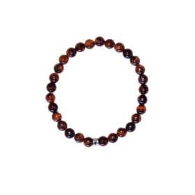 Bracelet Oeil de Taureau Perles rondes 6 mm