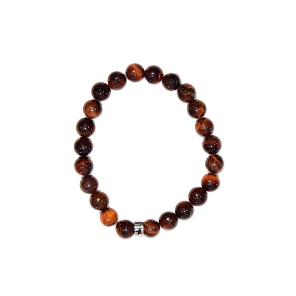 Bracelet Oeil de Taureau Perles rondes 8 mm