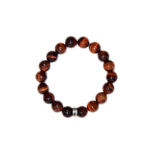 Bracelet Oeil de Taureau Perles rondes 10 mm