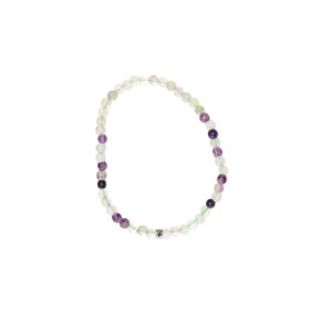 Bracelet Fluorite Perles rondes 4 mm