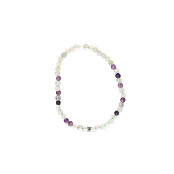 Bracelet Fluorite Perles rondes 4 mm