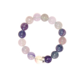 Bracelet Fluorite Perles rondes 12 mm
