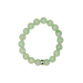 Bracelet Aventurine Verte Perles rondes 10 mm