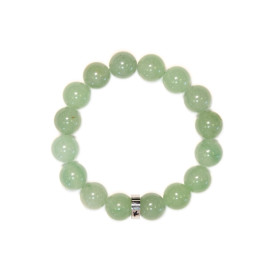 Bracelet Aventurine Verte Perles rondes 12 mm