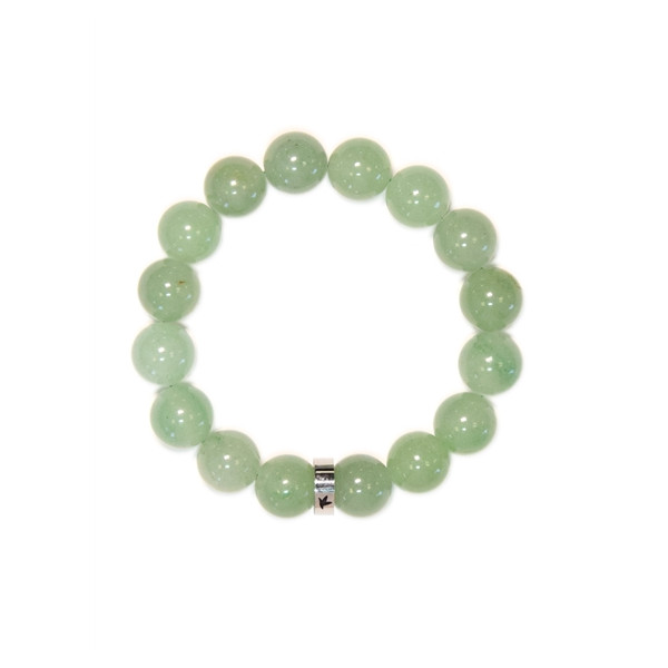 Bracelet Aventurine Verte Perles rondes 12 mm