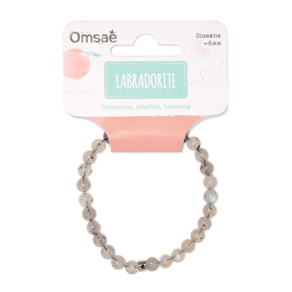 Bracelet Labradorite Perles rondes 6 mm