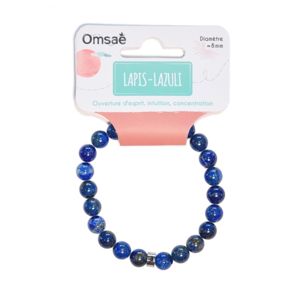 Bracelet Lapis-Lazuli Perles rondes 8 mm