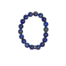 Bracelet Lapis-Lazuli Perles rondes 10 mm